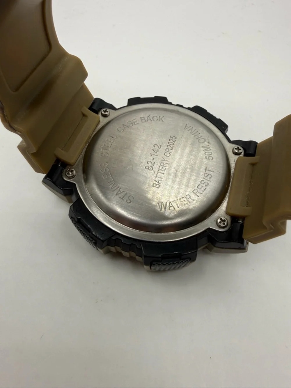 George Men's Digital Camouflage Patterned Sport Wristwatch Plastic Strap